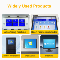 Monitor Industri Open Frame 15 17 19 Inci 1024*768 1280*1024 Tanpa Sinyal Tanpa Sentuh Snowflake 4:3 dengan Input AV BNC