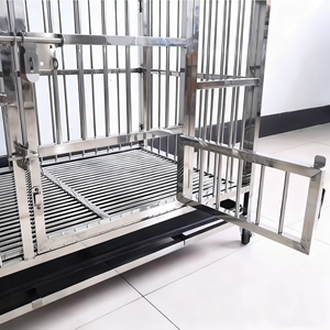 อุปกรณ์สัตวแพทย์ กรงสุนัขโลหะสแตนเลสแข็งแรงทนทานสำหรับสุนัขขนาดใหญ่ - Product Image 5