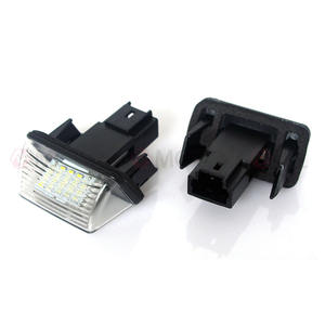 Blanc Licence LED Plaque Assemblage Léger Pour PEUGEOT 206 207 <span class=keywords><strong>306</strong></span> 307 308 406 407 5008 Partenaire M49 M59 Tapée B9 Voiture Accessoires - Product Image 1