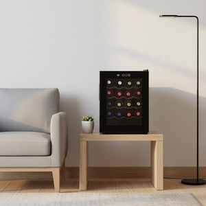 <span class=keywords><strong>Cave</strong></span> <span class=keywords><strong>à</strong></span> <span class=keywords><strong>vin</strong></span> <span class=keywords><strong>à</strong></span> zone unique, électrique, 20 bouteilles, prix bas, mini réfrigérateur, refroidisseur <span class=keywords><strong>à</strong></span> <span class=keywords><strong>vin</strong></span>, refroidisseur de boissons - Product Image 3