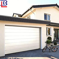 Porte de garage en aluminium sectionnelle pour villa, sur mesure, vente en gros