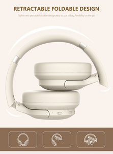 Auriculares Inalámbricos Premium con Cancelación de Ruido ANC, Auriculares Bluetooth con Diseño Cómodo y Ajustable, Sonido Estéreo de Alta Fidelidad con Micrófono para Música - Product Image 6