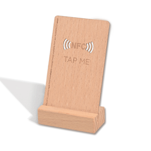 Tarjetas de Bambú NFC RFID con Grabado Láser, Programables, Ecológicas, NTAG213 13.56MHz, Impresión Personalizada, Muestras Gratis, para Hotel - Product Image 2