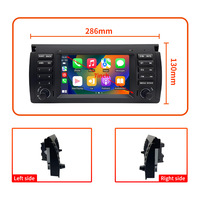 CARUPEZ Unité principale de navigation de style OEM stéréo de voiture Android 7 pouces pour BMW E39 E38 X5 E53 M5 1995-2003 avec fonction DSP et GPS