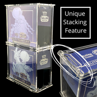 Vente en gros : Étui de présentation de cartes de jeu ETB en acrylique transparent moderne, personnalisé, écologique, facile à assembler et détachable