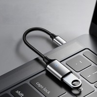 Adaptateur USB C vers USB 3.0 OTG 5 Gbps |   Conception côte à côte pour ordinateur portable MacBook et téléphone avec protection OTP
