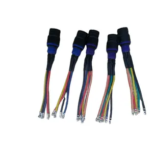 防水M12电缆组件Higo定制M12连接器线束面板安装圆形传感器连接器