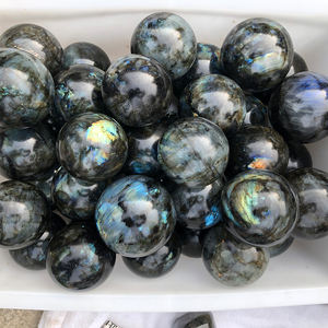 Boule de guérison en cristal naturel, pierre gemme, sphère <span class=keywords><strong>labradorite</strong></span> à vendre, livraison gratuite - Product Image 6