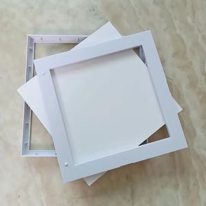 120 pièces PACK <span class=keywords><strong>Mixtile</strong></span> 8x8 pouces blanc noir plastique collant bricolage mur cadre Photo - Product Image 1