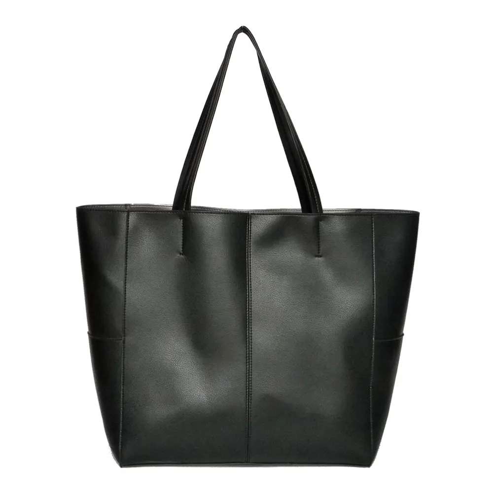 Производитель на заказ, сумка-тоут из искусственной кожи, модная женская черная сумка, сумка-тоут, большая женская сумка, сумка-шоппер