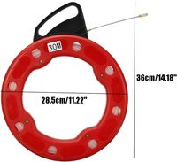 Tire-Fil Serpent en Fibre de Verre 3mmx30m pour Conduit Câble de Télécommunications