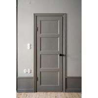 Porte intérieure en bois massif plaqué laqué, fabrication Prima Factory Source, vente en gros, livraison rapide, pour villa.