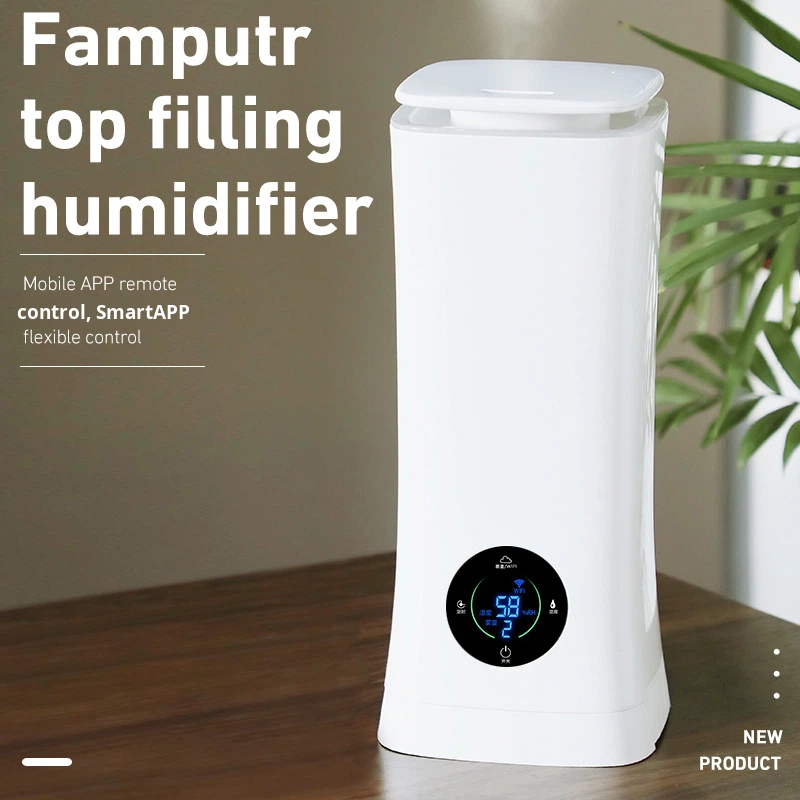 2.5L Smart Silent Air Humidifier with Large Spray Capacity Small Size Aromatherapy Machine for Household Use
