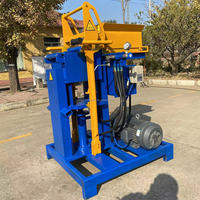 Presse hydraulique automatique pour la fabrication de blocs de pavés en argile, avec moteur diesel et moteur électrique, pour l'Afrique