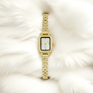 Reloj de Pulsera de Lujo para Mujer con Diamantes y Oro, Logotipo Personalizado, Elegante Reloj de Joyería - Product Image 5