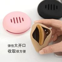 Mélangeur d'éponge de maquillage en silicone de beauté Porte-bouffée de poudre d'éponge de maquillage