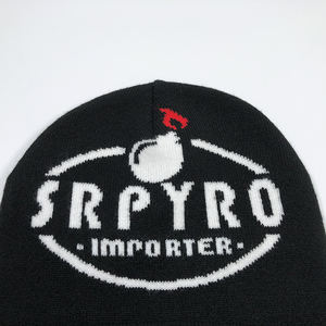 Custom 3D Puff bordado Cuff Beanie calidad superior <span class=keywords><strong>Emn</strong></span> gimnasio al aire libre cálido cráneo Toques 100% acrílico negro deportes de punto sombreros - Product Image 4