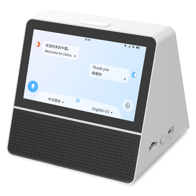 Desktop 10.1inch IPS Offline Android Translation Machine Support 52 Languages AI Real-Time Translation Built-In Speaker Type-C
