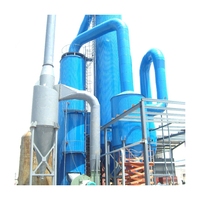 Usine automatique de granulation et d'emballage de chlorure de calcium avec procédé de concentration, de séchage, de criblage et de recyclage des gaz d'échappement