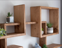Étagère murale de rangement en bois rustique personnalisée de haute qualité, étagère murale flottante rectangulaire en bois massif de style ferme