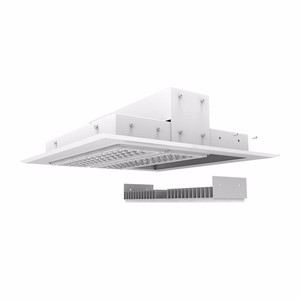 Luminaires LED ultra-minces 150W IP65 pour auvent, suspension industrielle encastrée pour station-service, design élégant, éclairage LED encastré pour station-service - Product Image 1