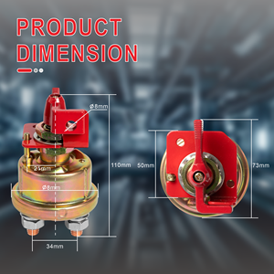 Interruptor de Desconexión de Batería al por Mayor, 200A, 12 Voltios, con Certificación RoHS y CE, Encendido/Apagado, SPST, 2 Pines, Metálico, para Automóviles, Barcos y Vehículos Marinos - Product Image 5