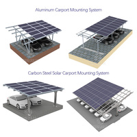 Système de montage de carport solaire personnalisé KINGSOLAR en alliage d'aluminium pour immeuble de bureaux, CE ISO, fabrication directe d'usine