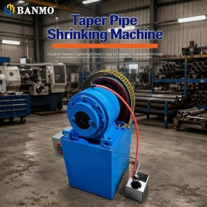 Machine de rétrécissement de tuyaux coniques en métal de précision BANMO, système de réducteur d'extrémité de tube rond léger et stable pour tubes en acier - Product Image 1