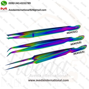 Biểu Tượng Tùy Chỉnh Mới Cong Thép Không Gỉ Nhíp Lông Mi Thiết Kế Hoàn Hảo Cầu Vồng Mùa Xuân Kéo Với Lông Mi Gương Trang Điểm Công Cụ - Product Image 4