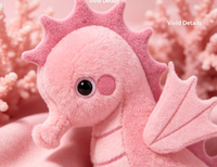 Jouet en peluche hippocampe brodé personnalisé, animal marin doux pour cadeaux promotionnels - Peluche super douce anti-stress