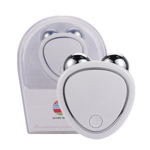 Masajeador Facial de <span class=keywords><strong>doble</strong></span> rodillo para levantamiento de piel delgada, masajeador Facial portátil para el hogar, instrumento de belleza actual - Product Image 3