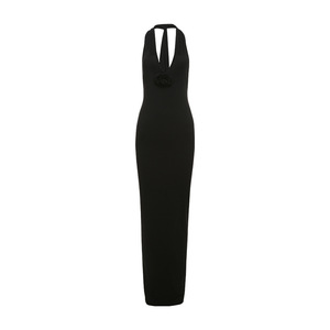 Usine personnalisé <span class=keywords><strong>vêtements</strong></span> d'été 2025 Sexy Floral-applique licou dos nu Maxi robe élégante longues robes <span class=keywords><strong>de</strong></span> soirée <span class=keywords><strong>pour</strong></span> les <span class=keywords><strong>femmes</strong></span> - Product Image 6