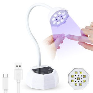 Lámpara de Uñas de Escritorio BM19 Lotus de 3W, Secado Rápido, Sin Ennegrecimiento, Activación por Sensor, Curado de Puntas de Uñas, Esmalte de Uñas en Gel, Terapia de Luz UV - Product Image 5