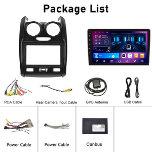เครื่องเล่นวิทยุติดรถยนต์ระบบแอนดรอยด์9นิ้วขนาด2 + <span class=keywords><strong>32GB</strong></span> สำหรับ Renault Duster 2015-2018จอรถยนต์กล้องถอยหลัง WiFi สเตอริโอ BT - Product Image 6