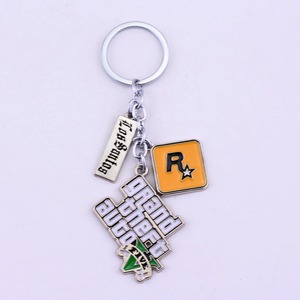 Porte-clés en alliage de zinc style dessin animé avec logo personnalisé, écologique, pour pendentif de voiture et accessoires de jeu - Product Image 2