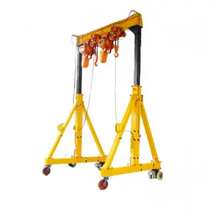 Professional supply light duty portable a frame mobile gantry crane 1t 2t 3t 5t mini