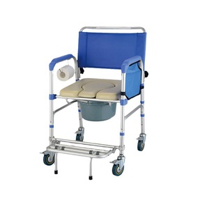 Hospital Chair <b>Commode</b> Chair With Padded Seat And Bucket For Elderly Disabled And Pregnant Women 113kg Capacity - Product Image 4