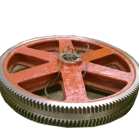 CNC milling Mechanical large casting steel Flywheel Gear Ring