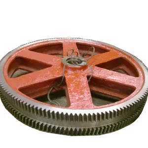 CNC milling Mechanical large casting steel Flywheel Gear Ring