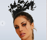Serre-tête Fascinator à Plumes pour Femme, Coiffe de Mariée, Chapeau pour Mariage, Cocktail, Tea Party, Accessoire Cheveux pour Déguisement Derby Gatsby