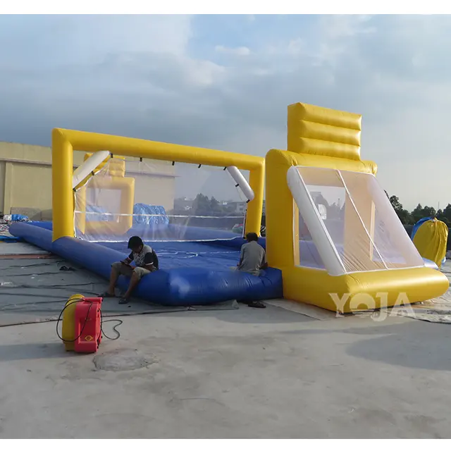 Xách tay 2 trong 1 Inflatable bóng đá bóng chuyền lĩnh vực xà phòng bóng đá lĩnh vực