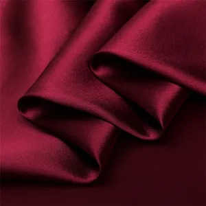 19m/m 108cm 90% Silk And 10% Spandex Silk Stretch Satin Charmeuse Fabric For Dyeing Or Printing