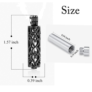 Penjualan laris liontin abu perak pemegang kalung kenang-kenangan untuk Kalung abu manusia - Product Image 3