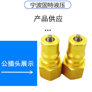 ข้อต่อไฮดรอลิกทองเหลือง KZD แบบเกลียวใน NPT1/4 มาตรฐาน ISO7241-B ทนแรงดันสูง - Product Image 3