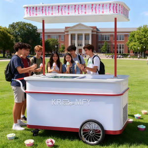 Carrito de Helados Comercial 2025 con Compresor, Congelador Exhibidor de Gelato, con Empuje Manual - Product Image 3
