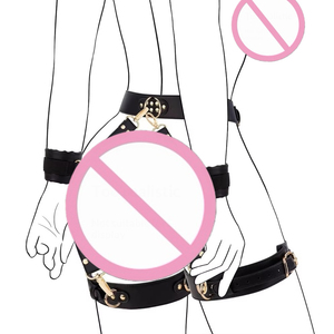 Set BDSM per Adulti con 11 Pezzi, Cinture Regolabili per Uomo <span class=keywords><strong>e</strong></span> Donna, Rosso <span class=keywords><strong>e</strong></span> Nero, SM per Marito <span class=keywords><strong>e</strong></span> Moglie - Product Image 2