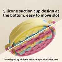 Bol à nourriture pour chien en silicone de qualité alimentaire, bol anti-étouffement avec double poignée pour petits animaux