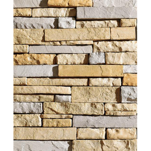 <span class=keywords><strong>Panel</strong></span> de Revestimiento de Pared Exterior <span class=keywords><strong>Falso</strong></span> de Piedra Artificial de Poliuretano con Diseño de Castillo Moderno para un Aspecto de Piedra Cultivada - Product Image 2
