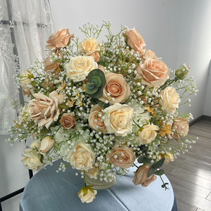 Chất Lượng Cao 55Cm Cho Rượu Sâm Banh Nhân Tạo Bé Hơi Thở Rose Flower Bóng Thanh Lịch Bàn Đám Cưới Trang Trí Hoa Trung Tâm Hoa - Product Image 4