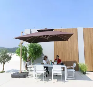 Grosir Furnitur Mewah Payung Pantai Taman Matahari Teras Impian Socle Payung Teras Luar Ruangan Taman Payung Teras dengan Dasar Marmer